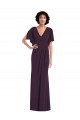 Grape V-Neck Split Sleeves Sheath Formal Evening Gown / Prom Dress / Bridesmaid Dress Townsville