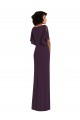 Grape V-Neck Split Sleeves Sheath Formal Evening Gown / Prom Dress / Bridesmaid Dress Townsville