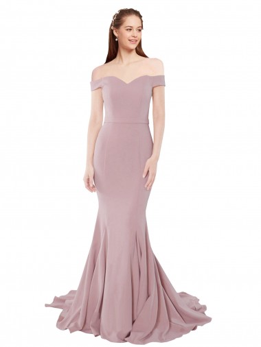 Dusty Pink Sweetheart Sleeveless Mermaid Bridesmaid Dress / Evening Dress Townsville