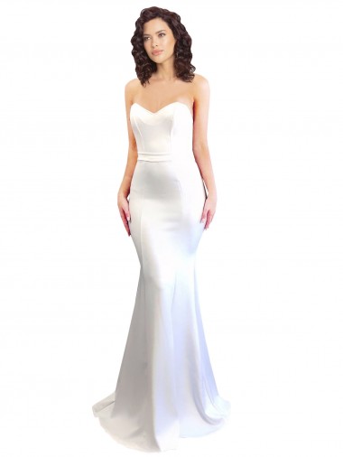 White High Neck Sleeveless Low Back Mermaid Formal Evening Gown / Prom Dress / Bridesmaid Dress Townsville