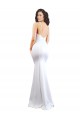 White High Neck Sleeveless Low Back Mermaid Black Tie Evening Gown / Prom Dress / Bridesmaid Dress Townsville