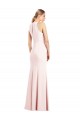 Pink V-Neck Sleeveless Keyhole Back Trumpet Semi Formal Evening Dress / Prom Dress / Bridesmaid Dress Townsville