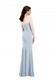 Light Sky Blue Strapless Sleeveless Low Back Trumpet Bridesmaid Dress / Evening Dress Townsville