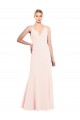 Pink High Neck Sleeveless V-Back A-Line Formal Evening Gown / Prom Dress / Bridesmaid Dress Townsville