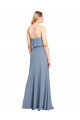 Smoke Blue High Neck Sleeveless Sheath Formal Dress / Bridesmaid Dress Townsville