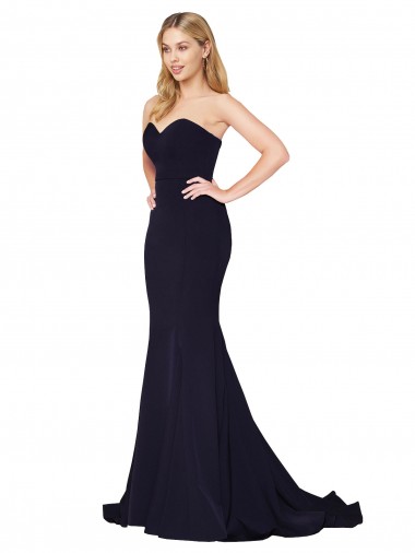 Dark Navy High Neck Sleeveless Mermaid Formal Evening Gown / Prom Dress / Bridesmaid Dress Townsville