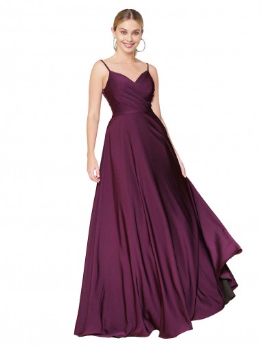 Wild Berry High Neck Sleeveless V-Back A-Line Formal Evening Gown / Prom Dress / Bridesmaid Dress Townsville