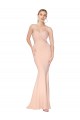 Nude High Neck Sleeveless Mermaid Formal Dress / Bridesmaid Dress Townsville