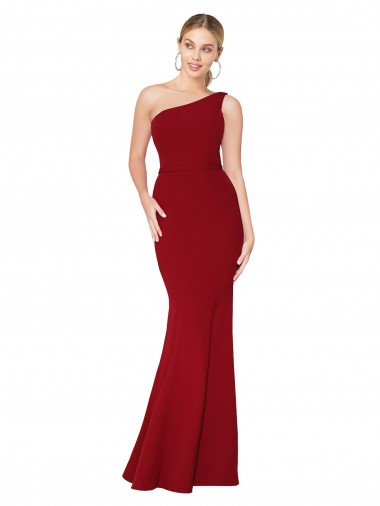 Burgundy High Neck Sleeveless Mermaid Formal Evening Gown / Prom Dress / Bridesmaid Dress Townsville