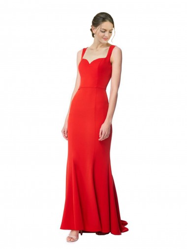 Red High Neck Sleeveless Mermaid Formal Evening Gown / Prom Dress / Bridesmaid Dress Townsville