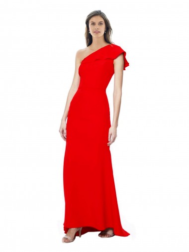 Red High Neck Sleeveless Mermaid Formal Dress / Bridesmaid Dress Townsville