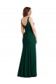 Midnight Green Square Neck Sleeveless Trumpet Semi Formal Evening Dress / Prom Dress / Bridesmaid Dress Townsville