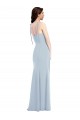 Light Sky Blue Strapless Sleeveless Low Back Trumpet Bridesmaid Dress / Formal Dress Townsville