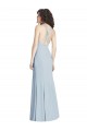 Light Sky Blue Halter Neck Sleeveless Open Back Trumpet Evening Dress / Bridesmaid Dress Townsville