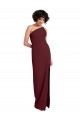 Burgundy Gold One Shoulder Sleeveless Sheath Formal Evening Gown / Prom Dress / Bridesmaid Dress Townsville