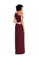 Burgundy Gold One Shoulder Sleeveless Sheath Formal Evening Gown / Prom Dress / Bridesmaid Dress Townsville