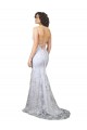 White High Neck Sleeveless Open Back Mermaid Formal Evening Gown / Prom Dress / Bridesmaid Dress Townsville