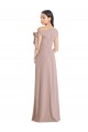 Dusty Pink Off the Shoulder Sleeveless A-Line Formal Evening Gown / Prom Dress / Bridesmaid Dress Townsville