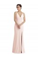 Pink V-Neck Sleeveless V-Back Trumpet Formal Evening Gown / Prom Dress / Bridesmaid Dress Townsville