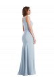 Light Sky Blue One Shoulder Sleeveless Trumpet Formal Evening Gown / Prom Dress / Bridesmaid Dress Townsville