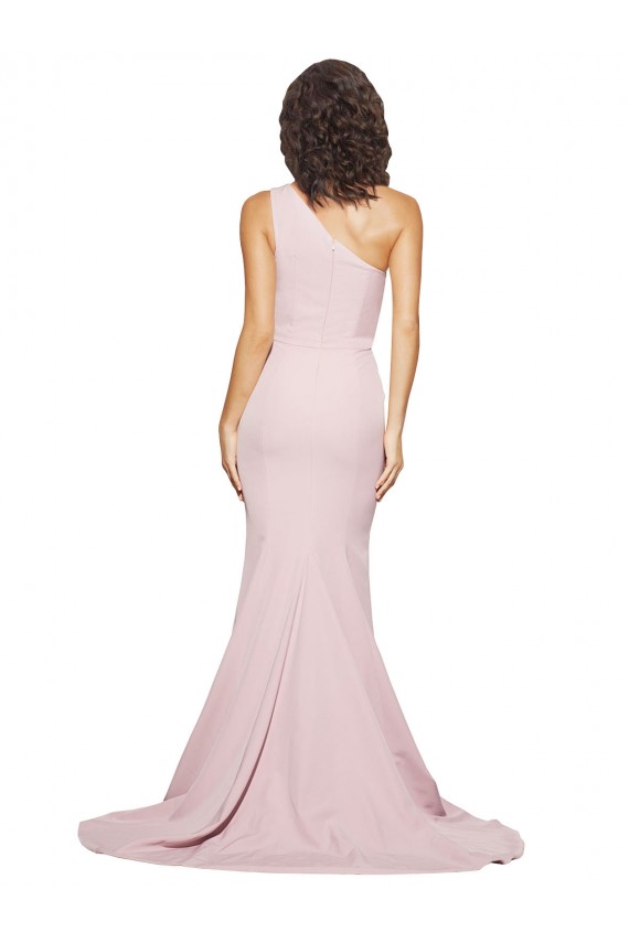 Mauve One Shoulder Sleeveless Sheath Semi Formal Evening Dress / Prom Dress / Bridesmaid Dress Townsville