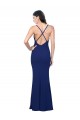 Royal Blue V-Neck Sleeveless Open Back Sheath Formal Dress / Bridesmaid Dress Townsville