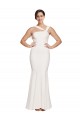 Ivory Square Neck Sleeveless Low Back Sheath Formal Evening Gown / Prom Dress / Bridesmaid Dress Townsville