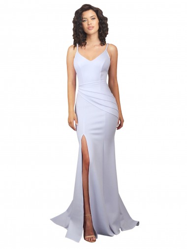 White High Neck Sleeveless Low Back Mermaid Beach Wedding Dress Townsville