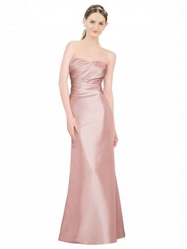 Strapless Sleeveless Low Back A-Line Formal Evening Gown / Prom Dress / Bridesmaid Dress Townsville