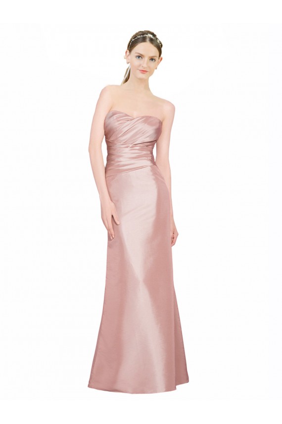 Strapless Sleeveless Low Back A-Line Formal Evening Gown / Prom Dress / Bridesmaid Dress Townsville