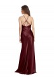 Burgundy Gold V-Neck Sleeveless A-Line Formal Evening Gown / Prom Dress / Bridesmaid Dress Townsville