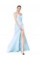 Light Sky Blue V-Neck Sleeveless Mermaid Formal Evening Gown / Prom Dress / Bridesmaid Dress Townsville