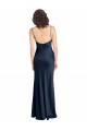 Dark Navy Cowl Neck Sleeveless Open Back A-Line Black Tie Evening Gown / Prom Dress / Bridesmaid Dress Townsville