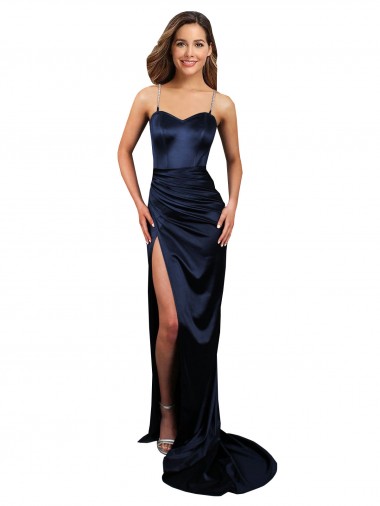 Dark Navy Sweetheart Sleeveless Mermaid Formal Evening Gown / Prom Dress / Bridesmaid Dress Townsville