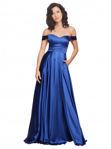 Royal Blue Sweetheart Sleeveless A-Line Formal Evening Gown / Prom Dress / Bridesmaid Dress Townsville