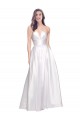 White Strapless Sleeveless Low Back A-Line Formal Evening Gown / Prom Dress / Bridesmaid Dress Townsville