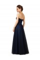 Dark Navy Strapless Sleeveless A-Line Bridesmaid Gown Townsville