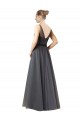 Slate Grey Sweetheart Sleeveless V-Back A-Line Formal Dress / Bridesmaid Dress Townsville