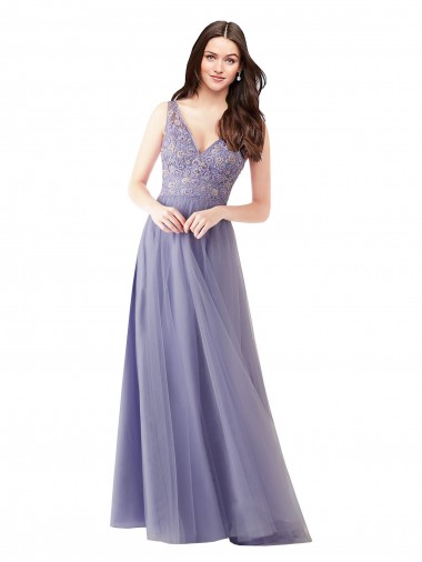 Sweetheart Sleeveless V-Back Tulle & Lace A-Line Formal Dress / Bridesmaid Dress Townsville