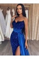 Royal Blue Sweetheart Sleeveless Sheath Prom Dresses Townsville