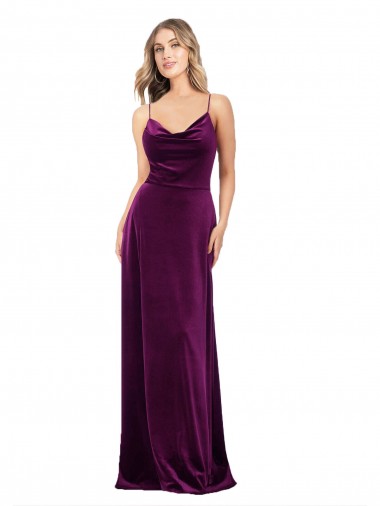 Grape V-Neck Sleeveless Open Back A-Line Formal Evening Gown / Prom Dress / Bridesmaid Dress Townsville