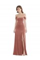 Cinnamon Rose Off the Shoulder Sleeveless A-Line Semi Formal Evening Dress / Prom Dress / Bridesmaid Dress Townsville