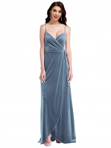 Dusty Blue Sweetheart Sleeveless Low Back A-Line Semi Formal Evening Dress / Prom Dress / Bridesmaid Dress Townsville