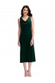 Dark Green Cowl Neck Sleeveless V-Back Sheath Evening Gown / Prom Dress / Bridesmaid Dress Townsville