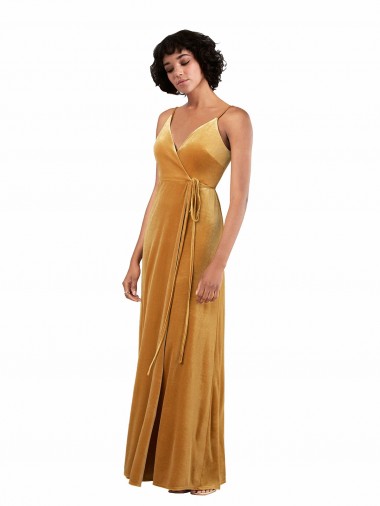 Gold V-Neck Sleeveless V-Back Column Black Tie Evening Gown / Prom Dress / Bridesmaid Dress Townsville