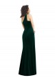 Dark Green One Shoulder Sleeveless Trumpet Black Tie Prom Dress / Bridesmaid Dress Townsville