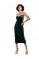 Dark Green Cowl Neck Sleeveless Open Back Sheath Formal Dress / Bridesmaid Dress Townsville