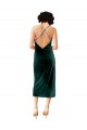 Dark Green Cowl Neck Sleeveless Open Back Sheath Formal Dress / Bridesmaid Dress Townsville